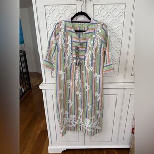 LOGO by Lori Goldstein Multicolor Striped Garment